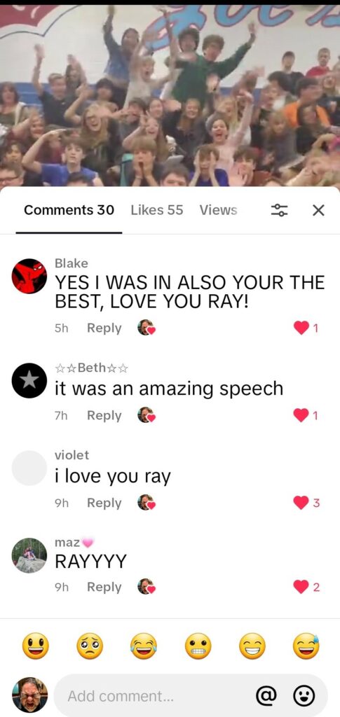 Here is just a few comments from Ray Lozano's TikTok page. 